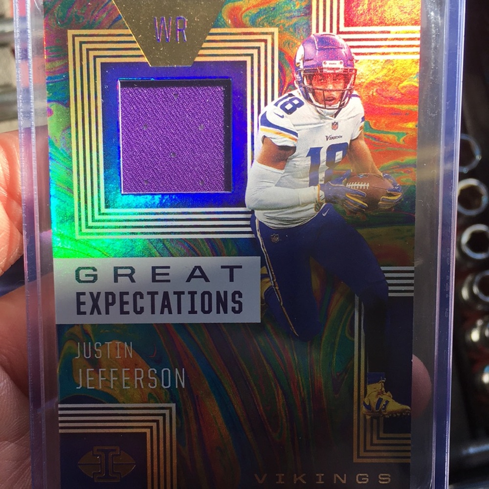 Jersey card of Justin Jefferson